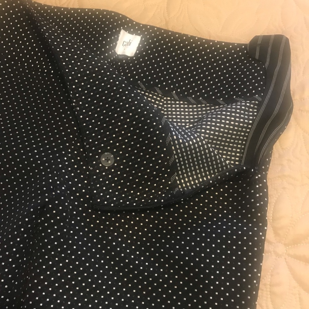 Chic Black Pants with White Dots